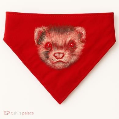 Realistic Ferret USA-Made Doggie Bandana