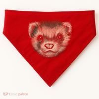 Realistic Ferret USA-Made Doggie Bandana thumb 0