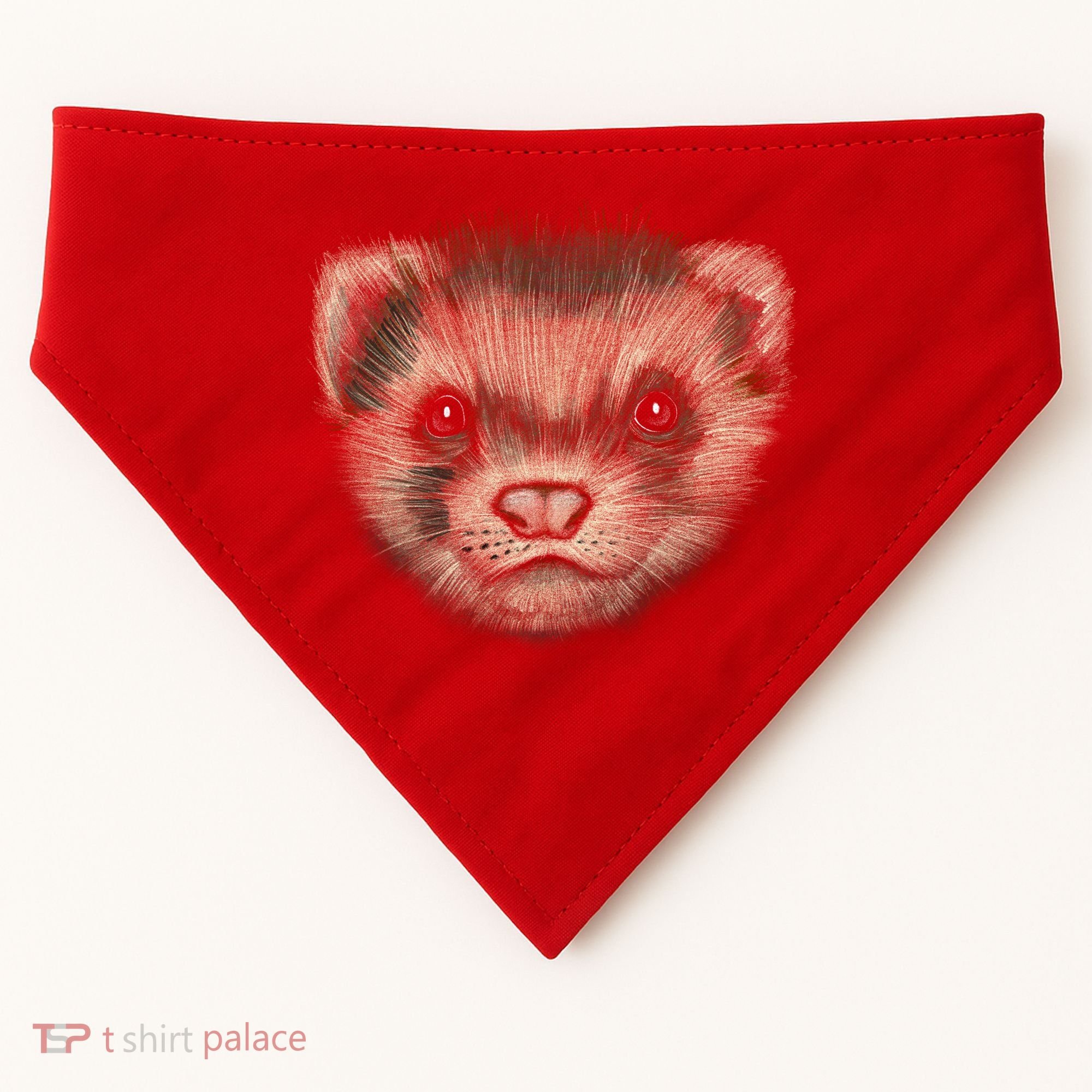 Realistic Ferret USA-Made Doggie Bandana