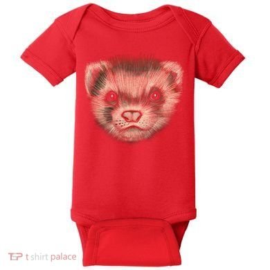 Realistic Ferret Baby Bodysuit