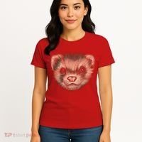 Realistic Ferret Women's T-Shirt thumb 4
