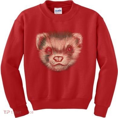 Realistic Ferret Kids Sweatshirt