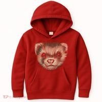 Realistic Ferret Kids Hoodie thumb 0