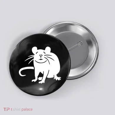 Rat Funny Button
