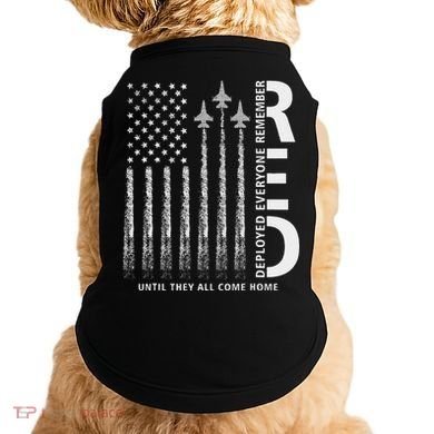 Red Friday Remember Everyone Deployed Military American Flag Doggie Tank