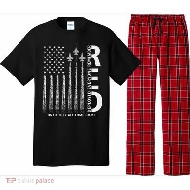 Red Friday Remember Everyone Deployed Military American Flag Pajama Set