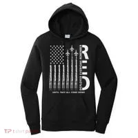 Red Friday Remember Everyone Deployed Military American Flag Women's Hoodie thumb 0