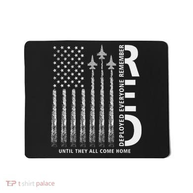 Red Friday Remember Everyone Deployed Military American Flag Mousepad