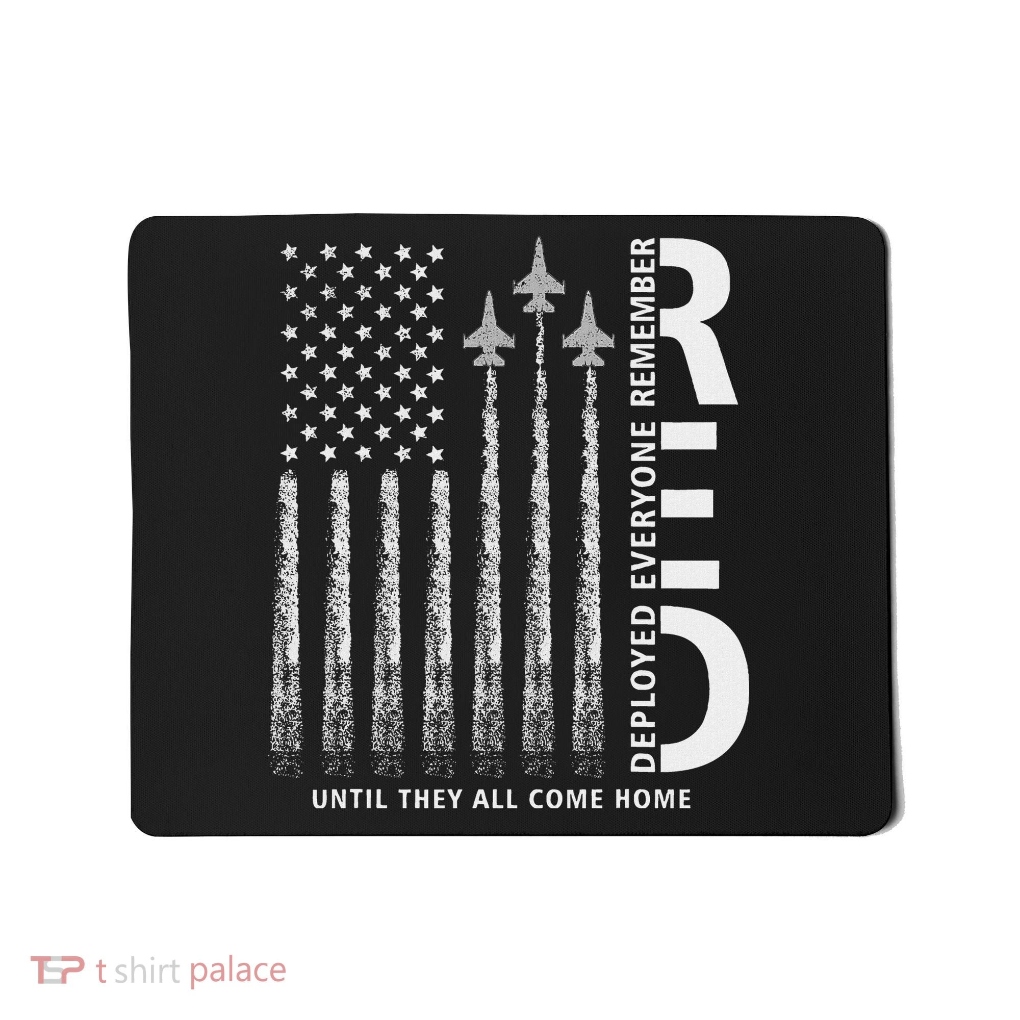 Red Friday Remember Everyone Deployed Military American Flag Mousepad