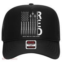 Red Friday Remember Everyone Deployed Military American Flag Hat thumb 0