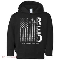 Red Friday Remember Everyone Deployed Military American Flag Toddler Hoodie thumb 0