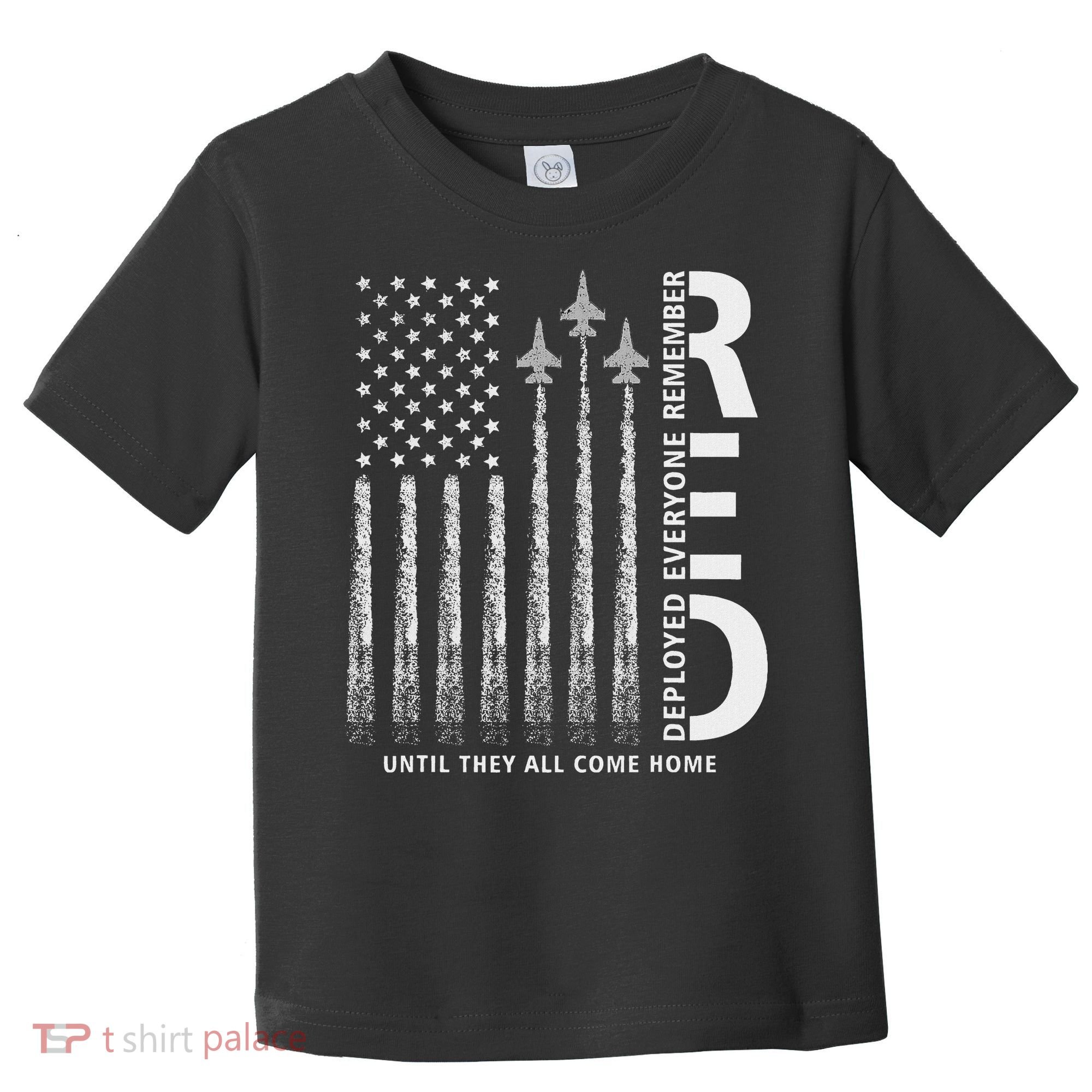 Red Friday Remember Everyone Deployed Military American Flag Toddler T-Shirt