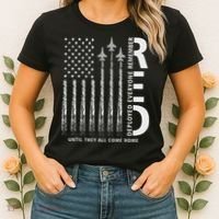 Red Friday Remember Everyone Deployed Military American Flag Women's T-Shirt thumb 2