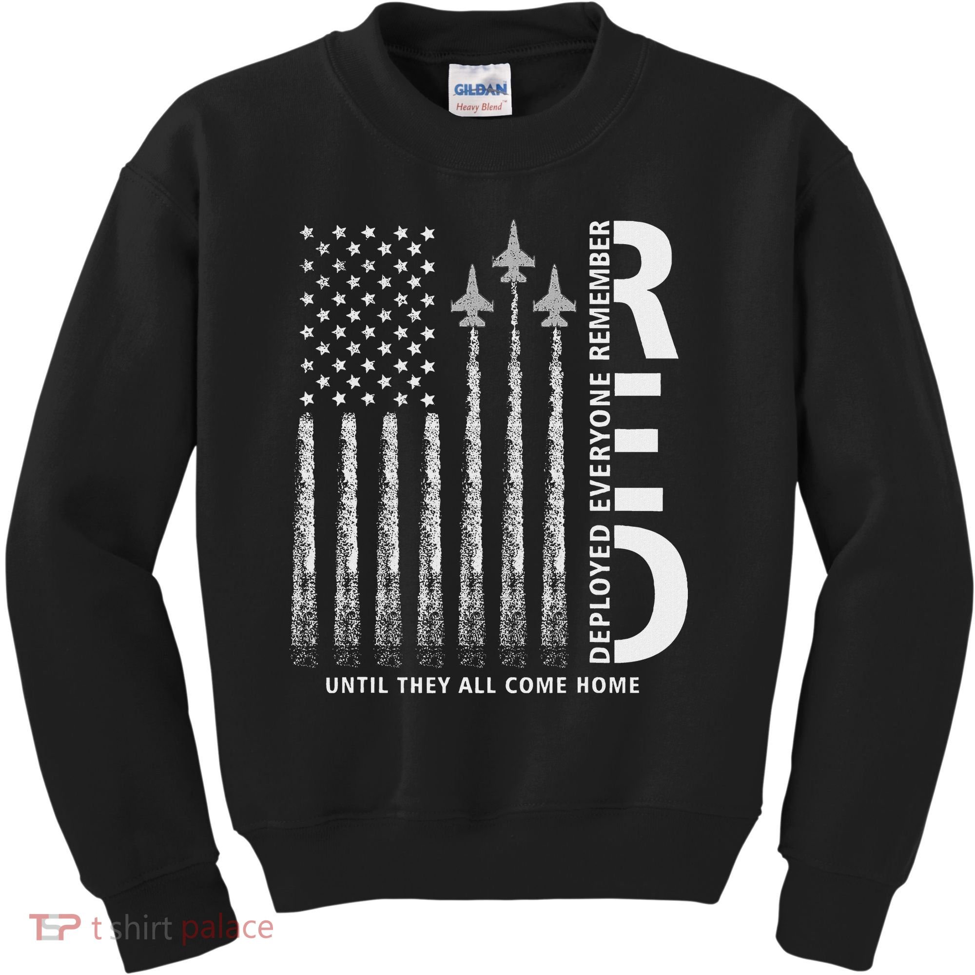 Red Friday Remember Everyone Deployed Military American Flag Kids Sweatshirt