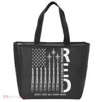 Red Friday Remember Everyone Deployed Military American Flag Tote Bag thumb 0