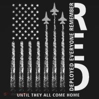 Red Friday Remember Everyone Deployed Military American Flag Tote Bag thumb 4