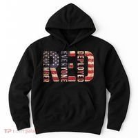 Red Fridays Remember Everyone Deployed American Flag Hoodie thumb 0