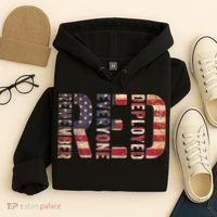 Red Fridays Remember Everyone Deployed American Flag Hoodie thumb 4
