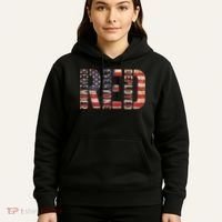 Red Fridays Remember Everyone Deployed American Flag Hoodie thumb 5