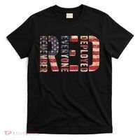 Red Fridays Remember Everyone Deployed American Flag T-Shirt thumb 0