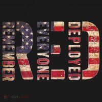 Red Fridays Remember Everyone Deployed American Flag T-Shirt thumb 7