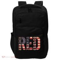 Red Fridays Remember Everyone Deployed American Flag Impact Tech Backpack thumb 0