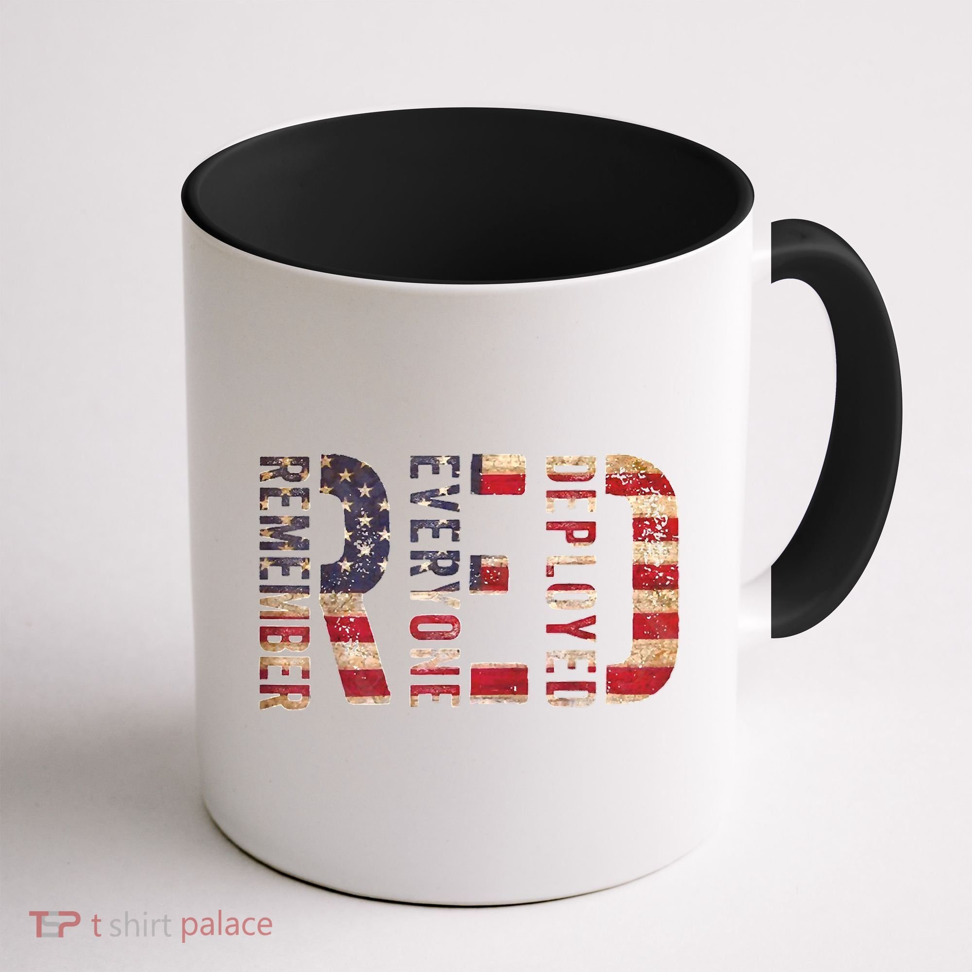 Red Fridays Remember Everyone Deployed American Flag Coffee Mug