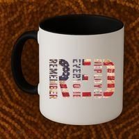 Red Fridays Remember Everyone Deployed American Flag Coffee Mug thumb 2