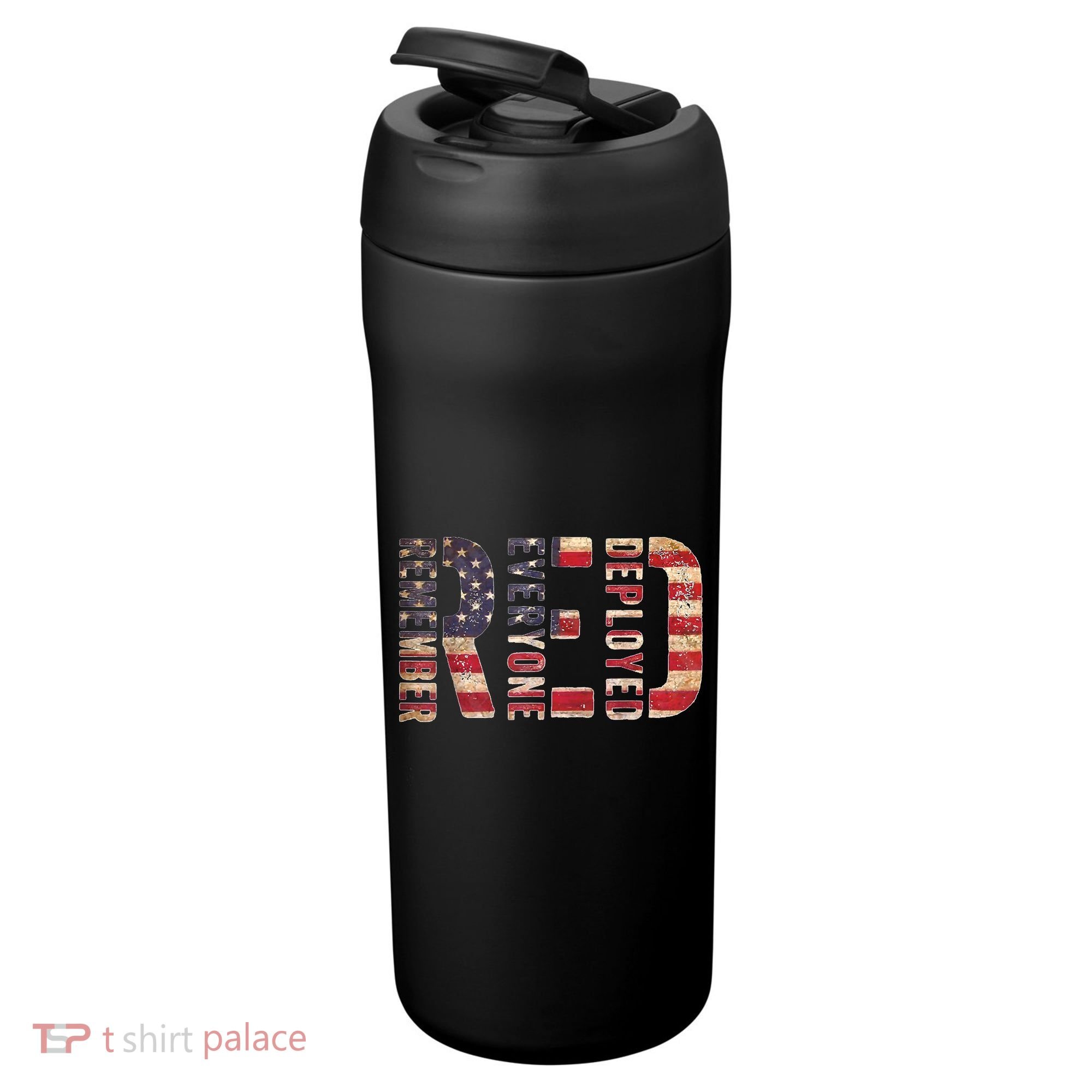 Red Fridays Remember Everyone Deployed American Flag 24oz Duet Stainless Steel Tumbler