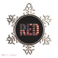 Red Fridays Remember Everyone Deployed American Flag Ornament thumb 0