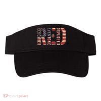 Red Fridays Remember Everyone Deployed American Flag Visor thumb 0