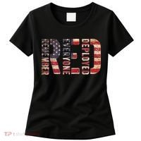 Red Fridays Remember Everyone Deployed American Flag Women's T-Shirt thumb 0