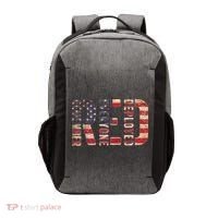 Red Fridays Remember Everyone Deployed American Flag Vector Backpack thumb 0
