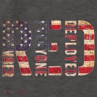 Red Fridays Remember Everyone Deployed American Flag Vector Backpack thumb 2