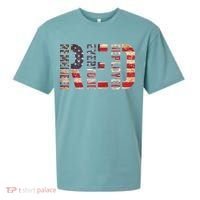 Red Fridays Remember Everyone Deployed American Flag Sueded Cloud Jersey T-Shirt thumb 0