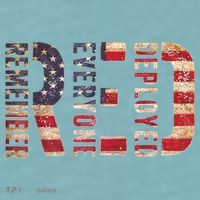 Red Fridays Remember Everyone Deployed American Flag Sueded Cloud Jersey T-Shirt thumb 2