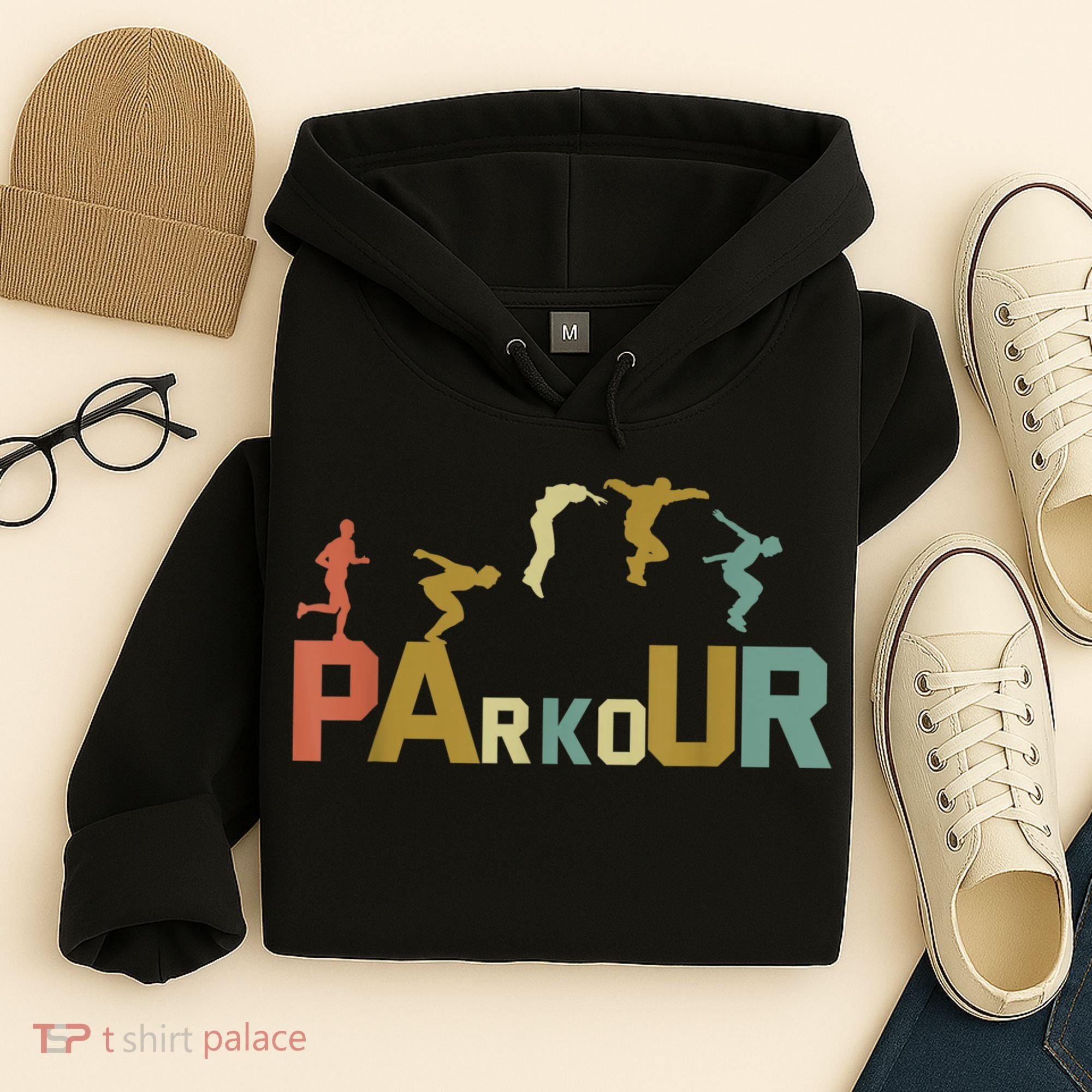 Retro Free Running Parkour Hoodie
