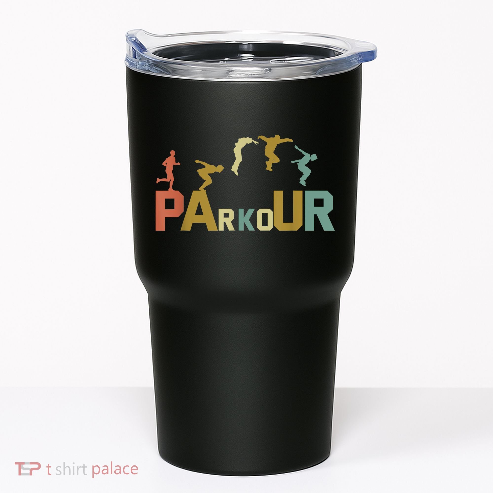 Retro Free Running Parkour Tumbler