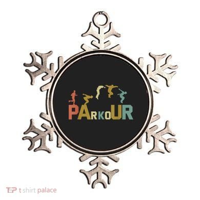Retro Free Running Parkour Ornament
