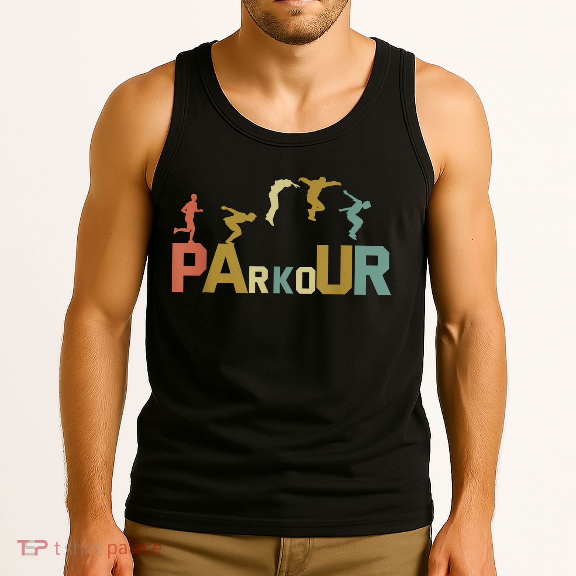 Retro Free Running Parkour Tank Top