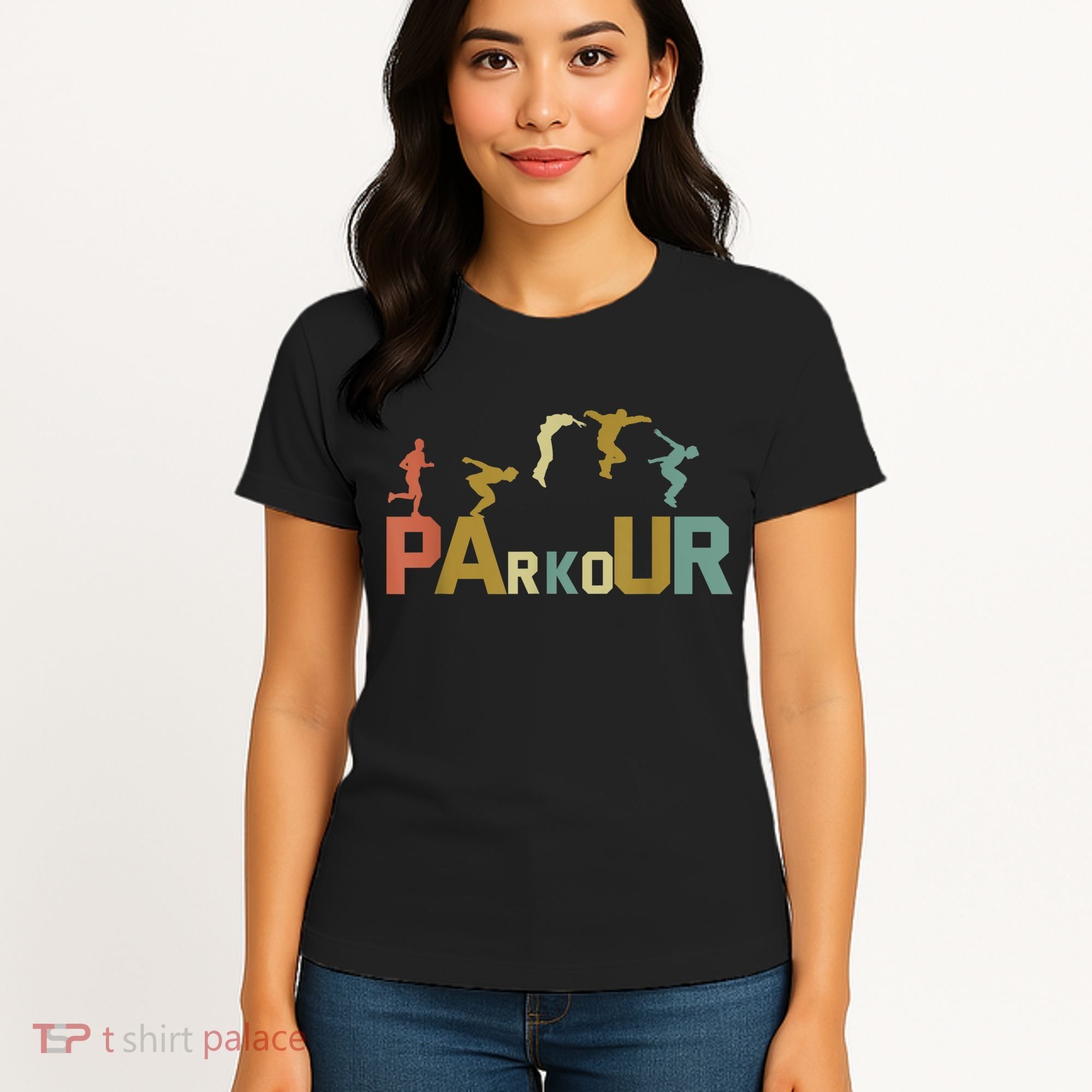 Retro Free Running Parkour Women's T-Shirt