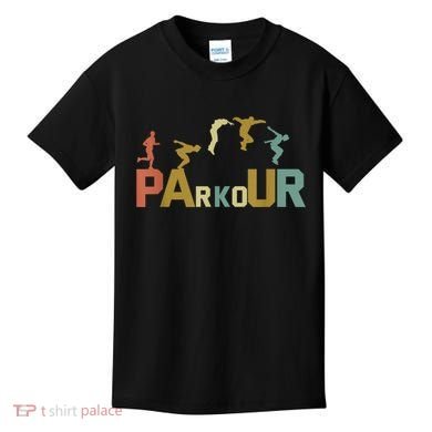Retro Free Running Parkour Kids T-Shirt