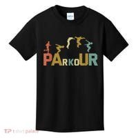 Retro Free Running Parkour Kids T-Shirt thumb 0