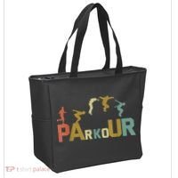 Retro Free Running Parkour Tote Bag thumb 2
