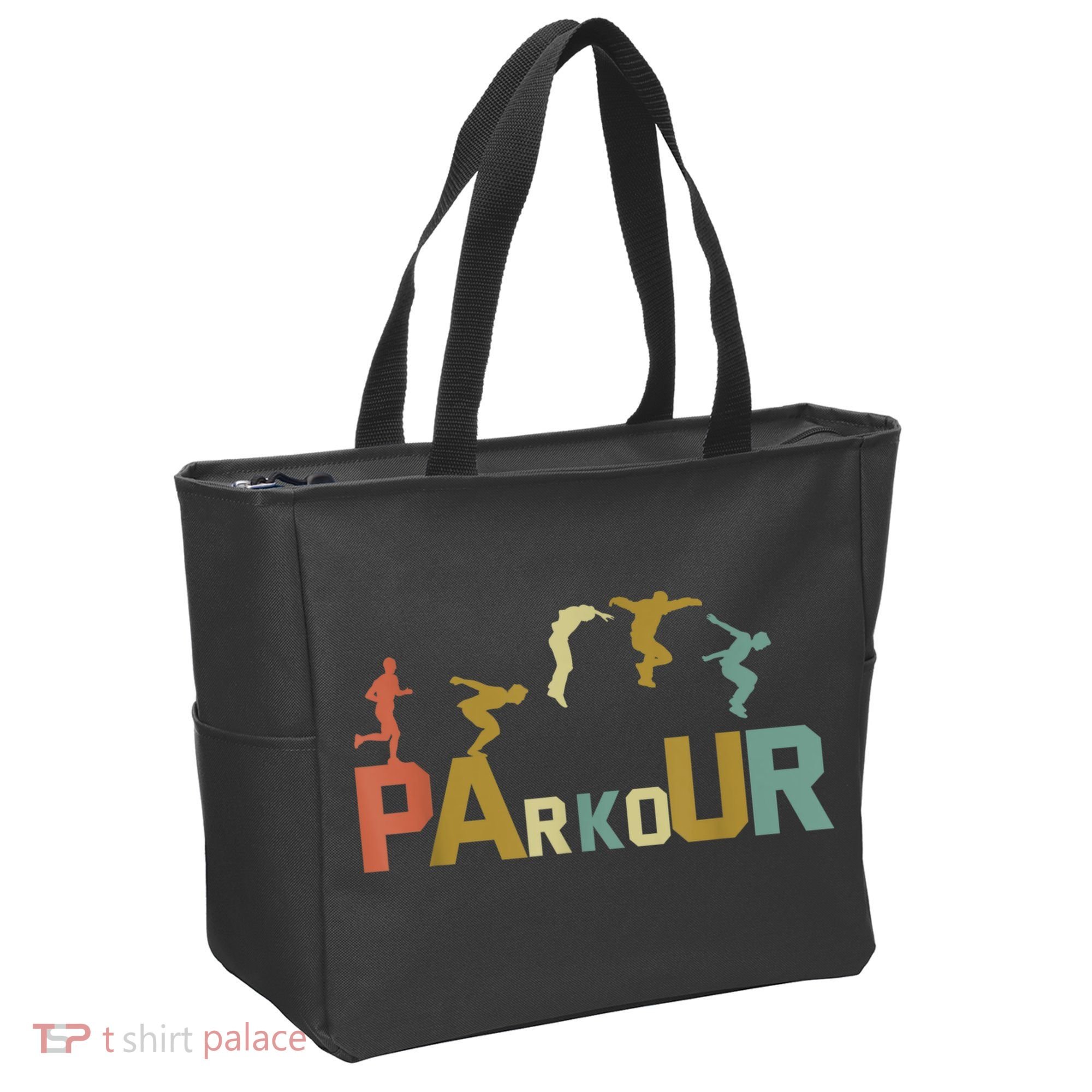 Retro Free Running Parkour Tote Bag