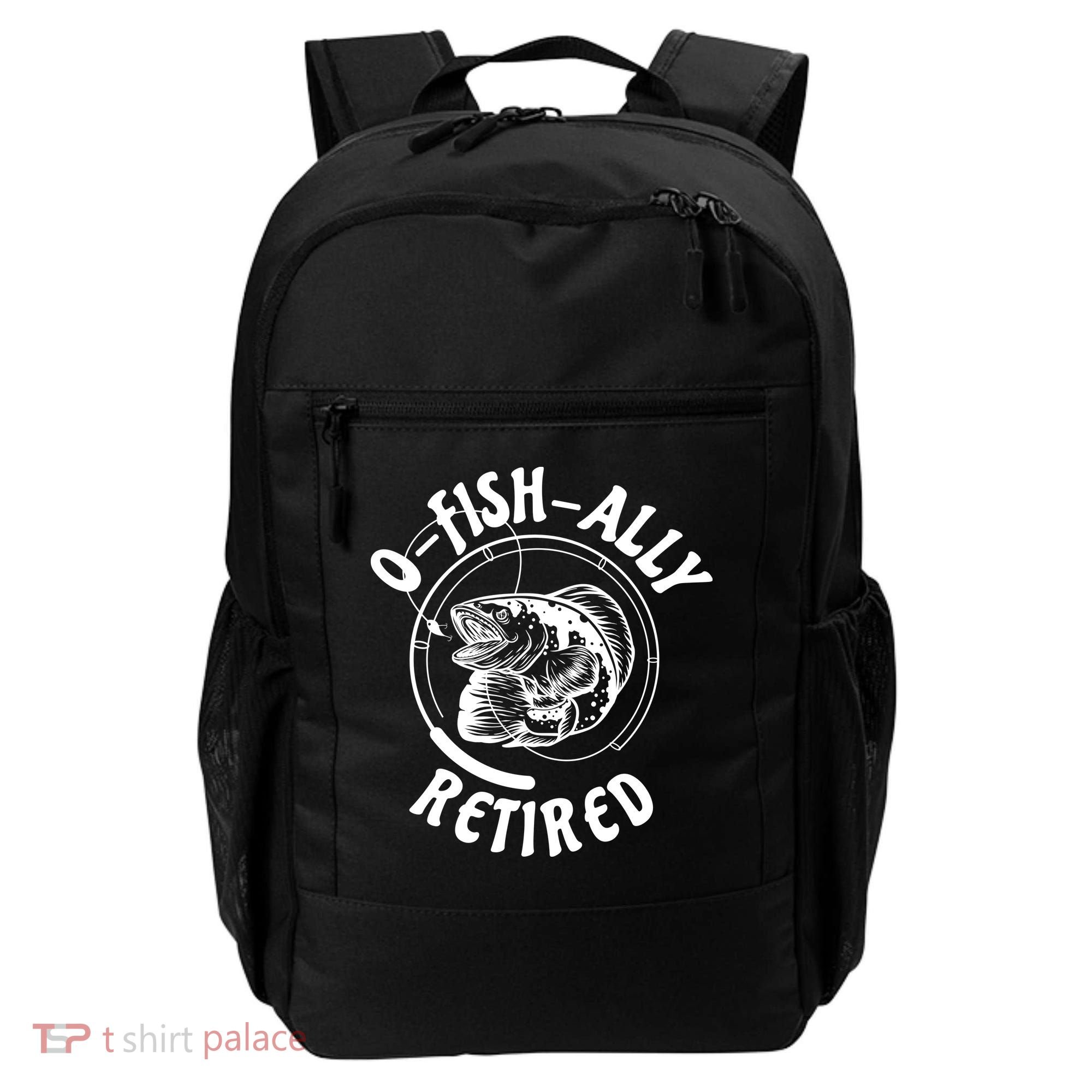 Retired Fishing Retirement Gift Backpack