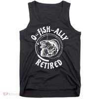 Retired Fishing Retirement Gift Tank Top thumb 0