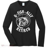 Retired Fishing Retirement Gift Women's Long Sleeve Shirt thumb 0