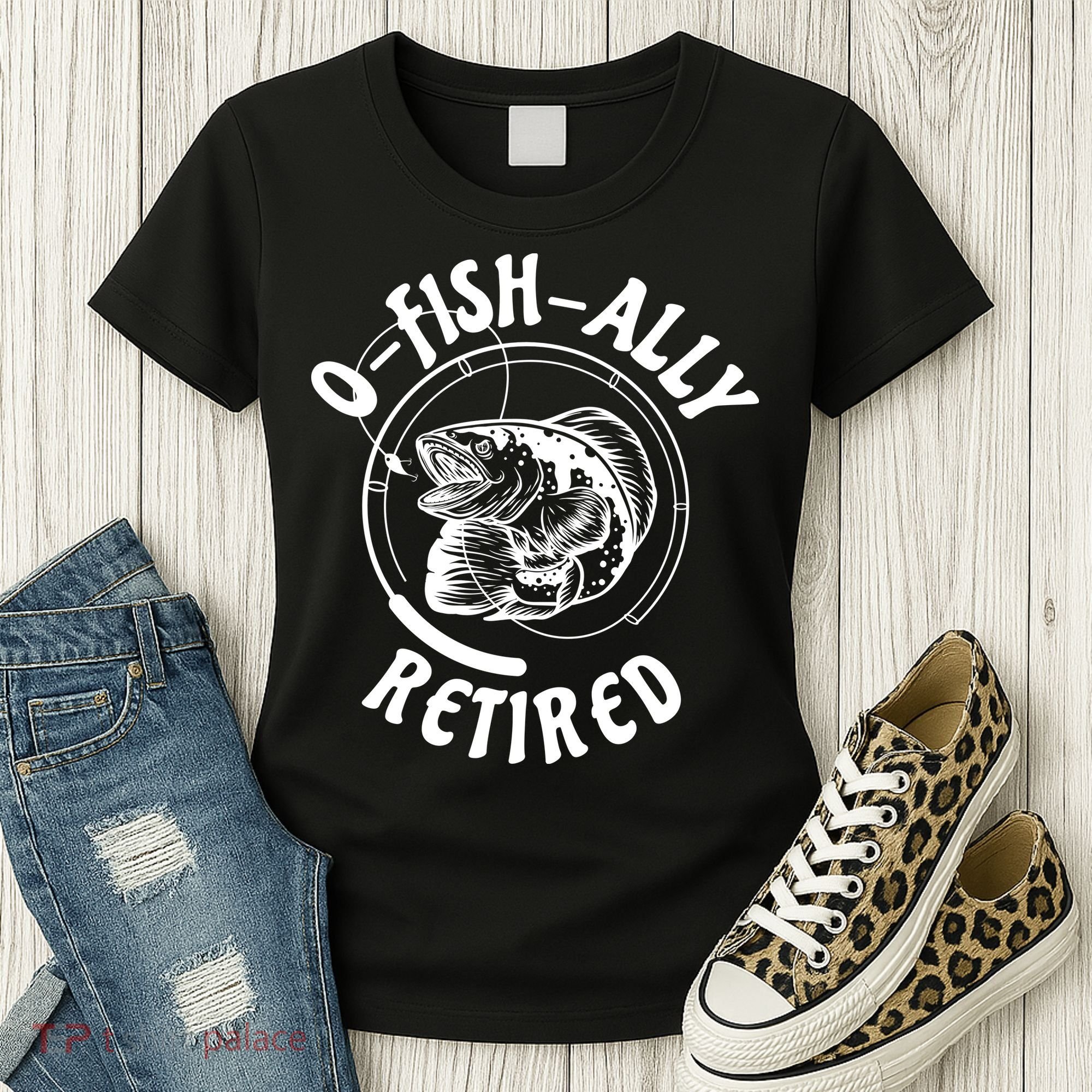 Retired Fishing Retirement Gift Women's T-Shirt
