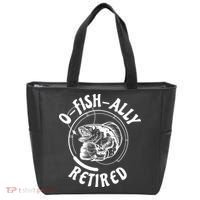 Retired Fishing Retirement Gift Tote Bag thumb 0